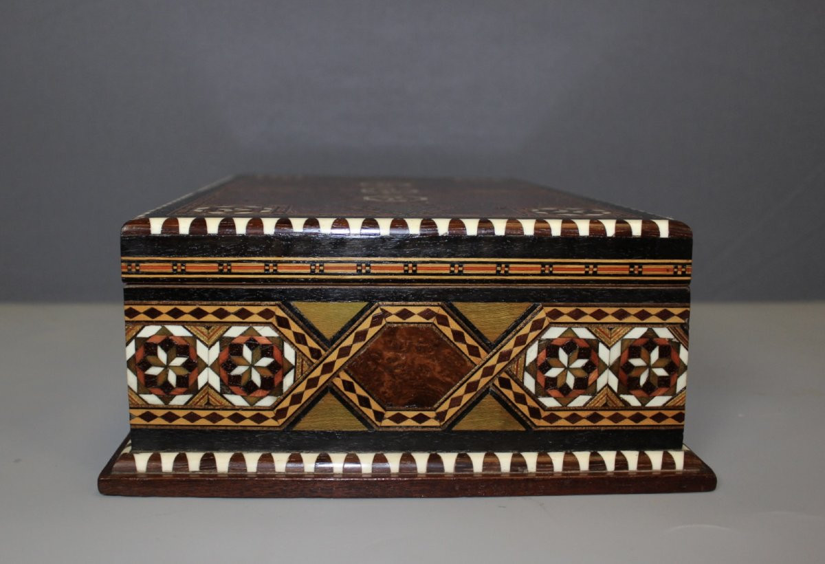 Syrian Marquetry Box Circa 1940-photo-8