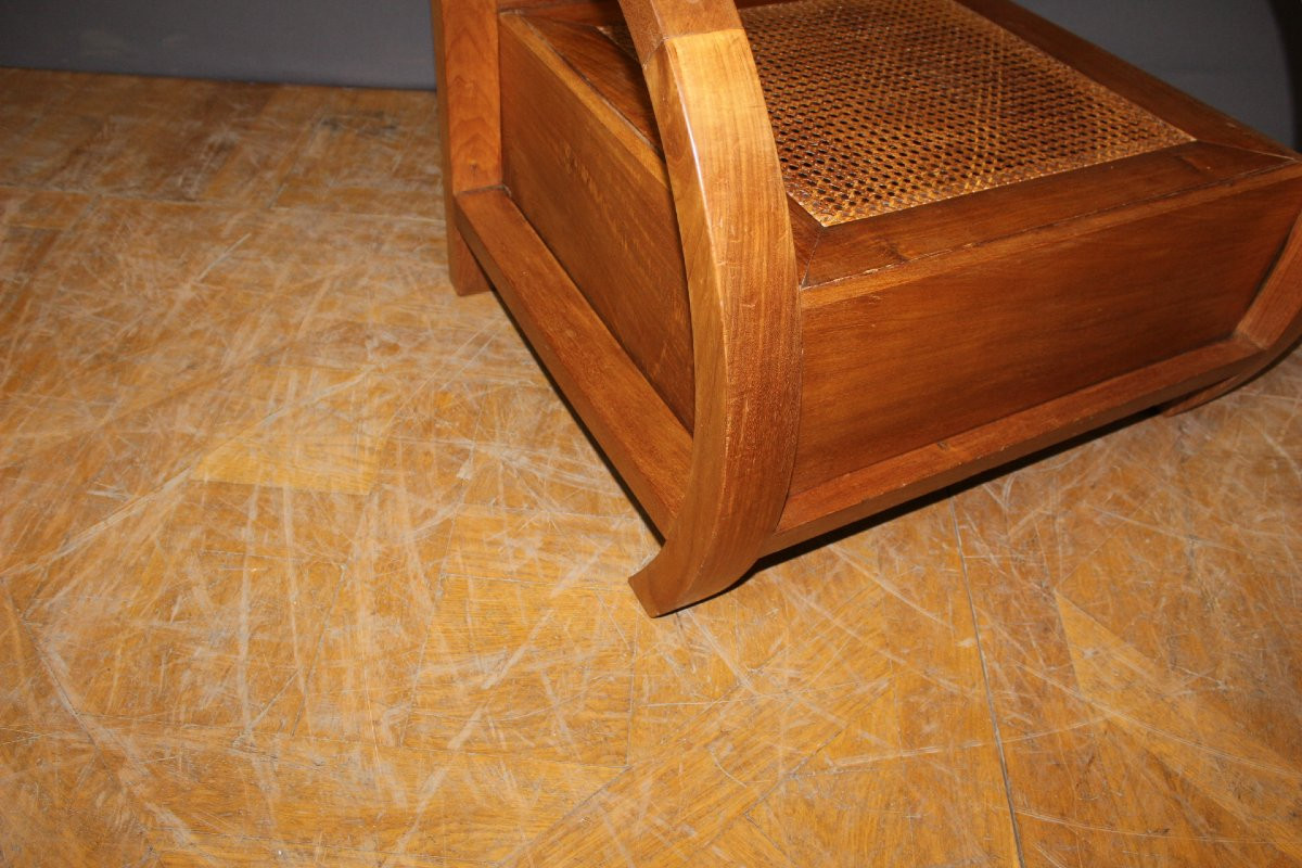 Paire De Fauteuils En Teck De Style  Art Déco -photo-3
