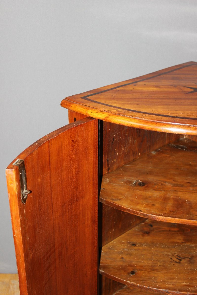 Louis XV Corner Cupboard With Maltese Cross 18th Century-photo-3