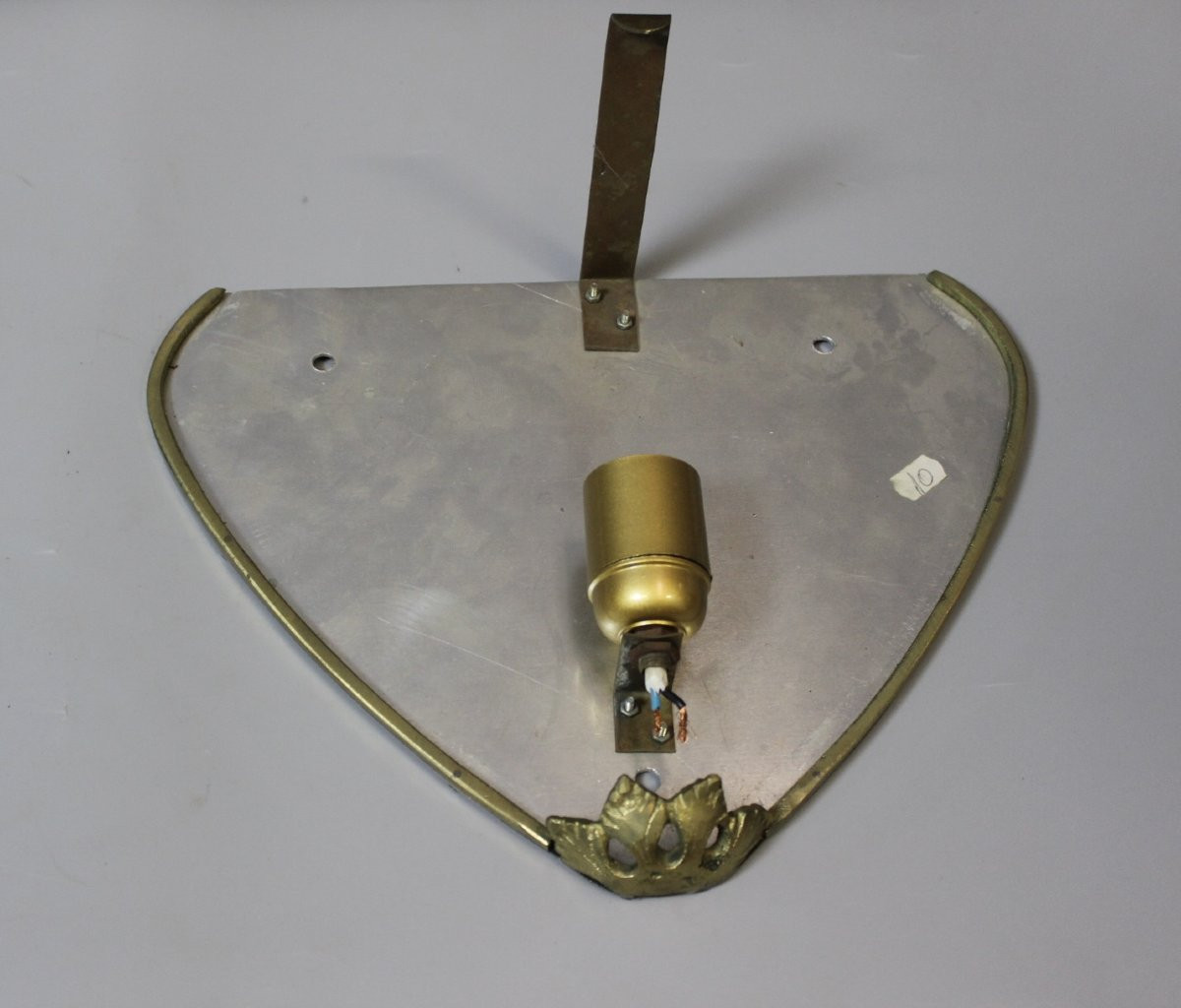 Pair Of Gallé Tip Wall Lights With Flower And Leaf Decoration -photo-6