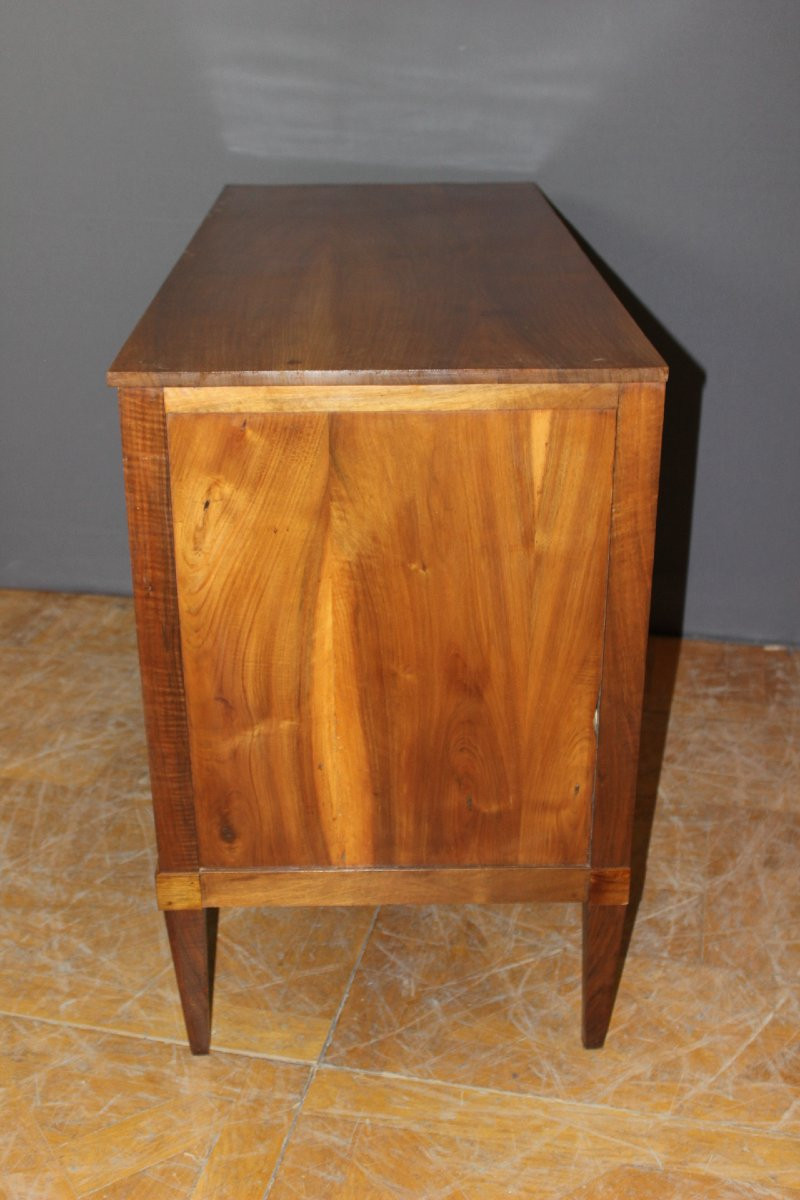 Directory Chest Of Drawers In Walnut, Early 19th Century-photo-4