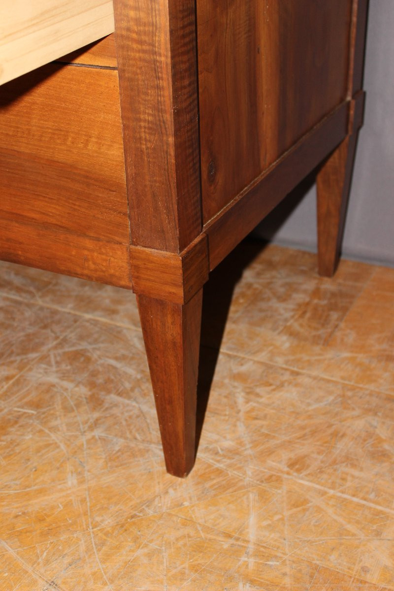 Directory Chest Of Drawers In Walnut, Early 19th Century-photo-4