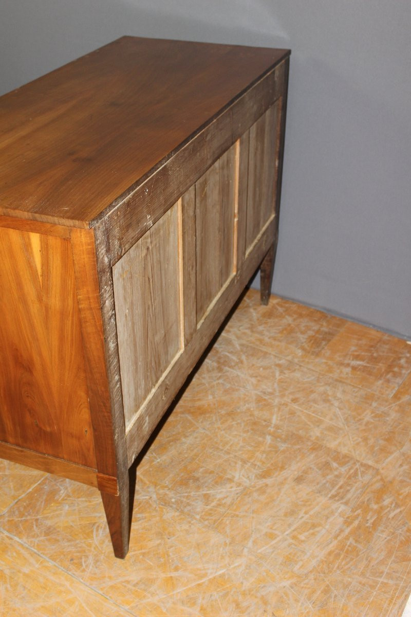 Directory Chest Of Drawers In Walnut, Early 19th Century-photo-5