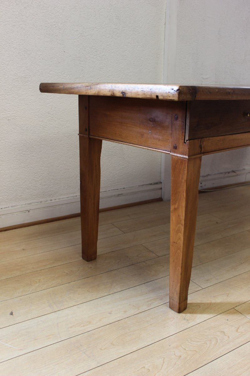 Table de ferme en noyer XIX -photo-5