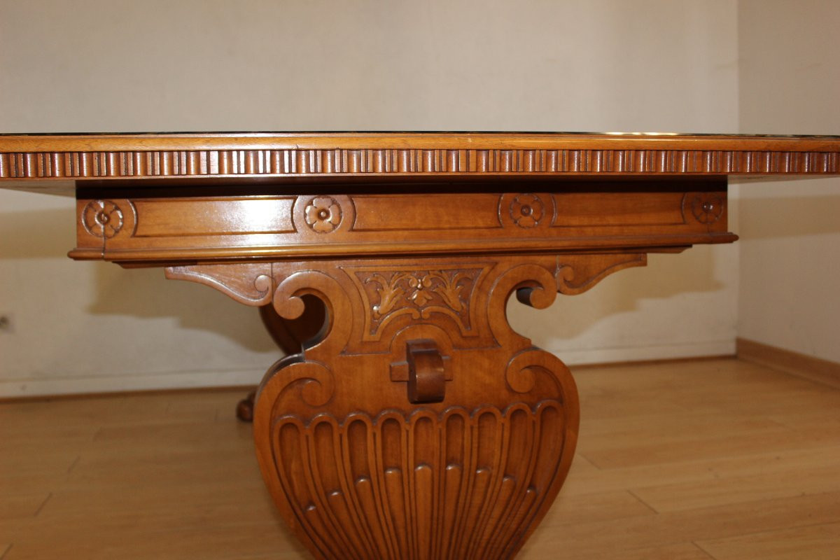Neoclassical Dining Table By Christian Krass Circa 1950-photo-8