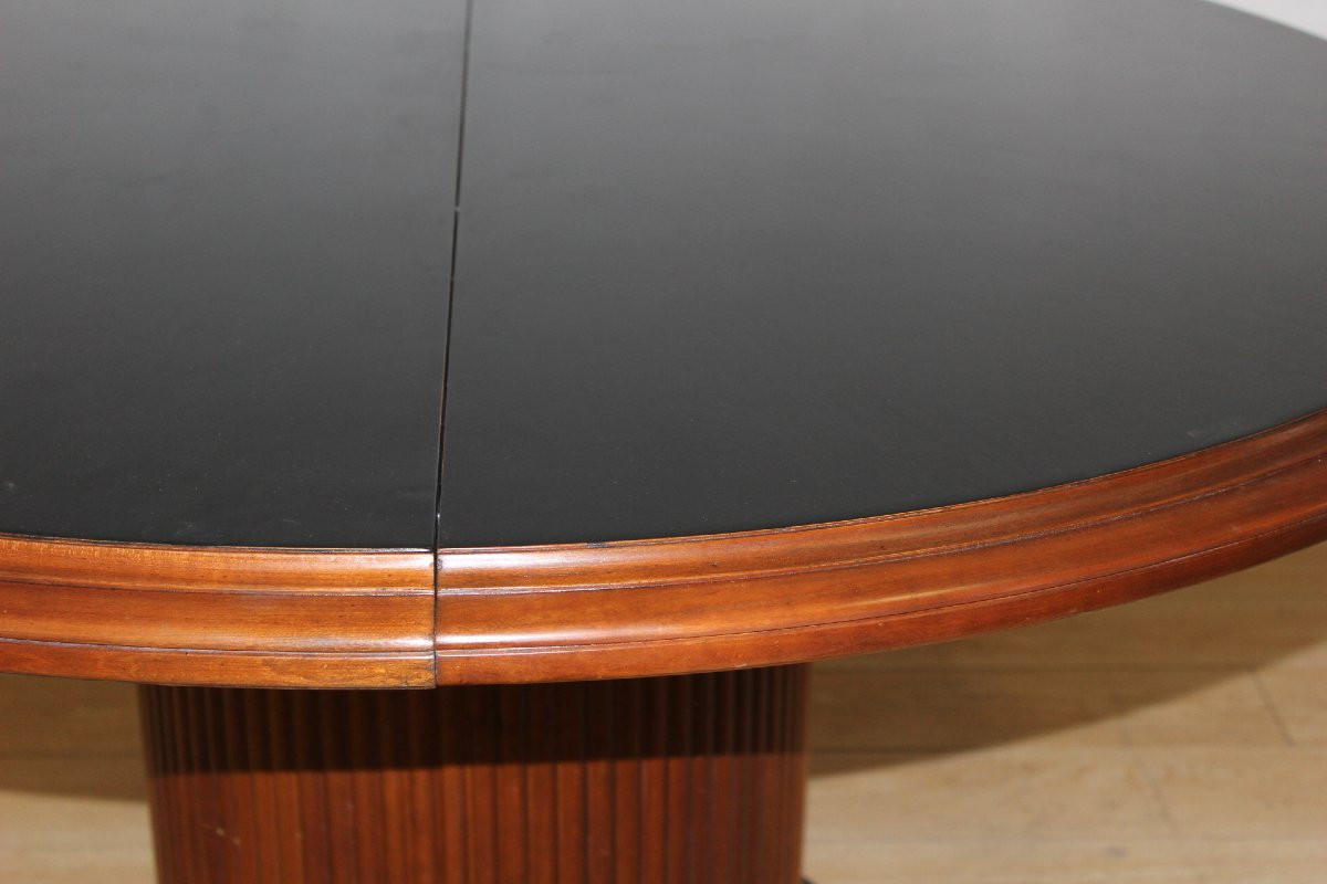 Art Deco Style Round Table By Grange Circa 1980-photo-1