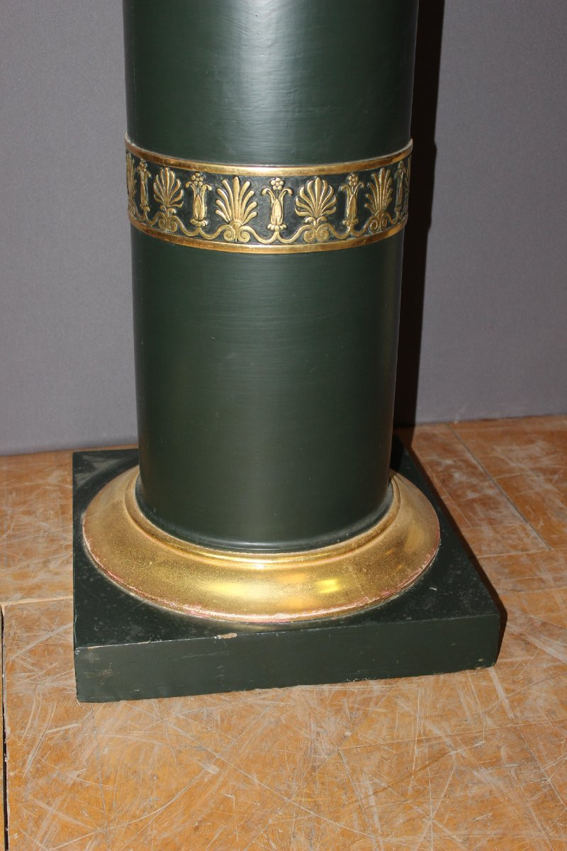 Paire de colonnes de style Empire fin XIX-photo-2