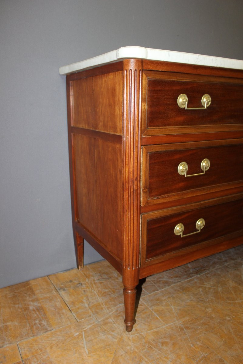 Petite Commode Louis XVI début XIX-photo-4