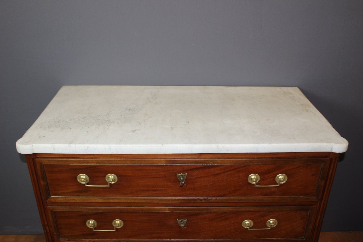 Petite Commode Louis XVI début XIX-photo-6
