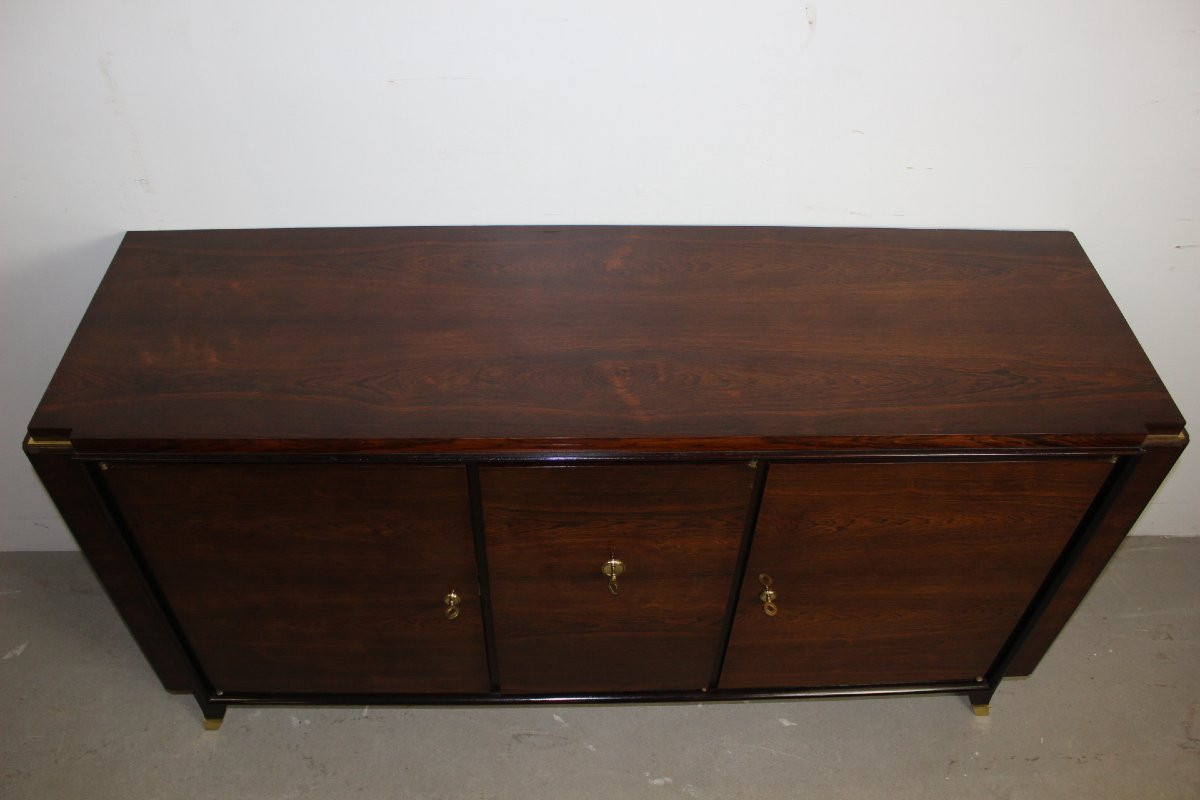 Enfilade Art Déco en palissandre vers 1930-photo-2