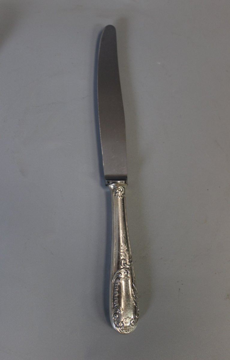 Louis XV Style Cutlery Set, 84 Pieces By François Frionnet-photo-3