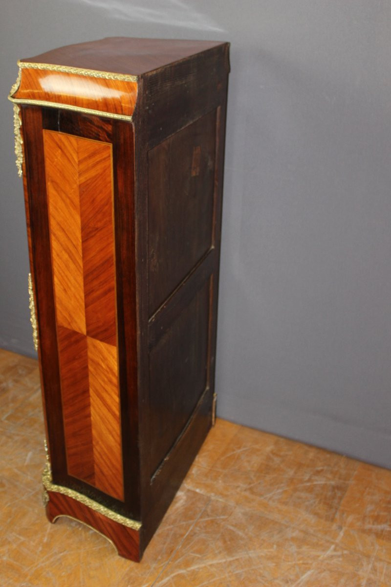 Secrétaire Napoléon III en marqueterie et bronze XIX-photo-6