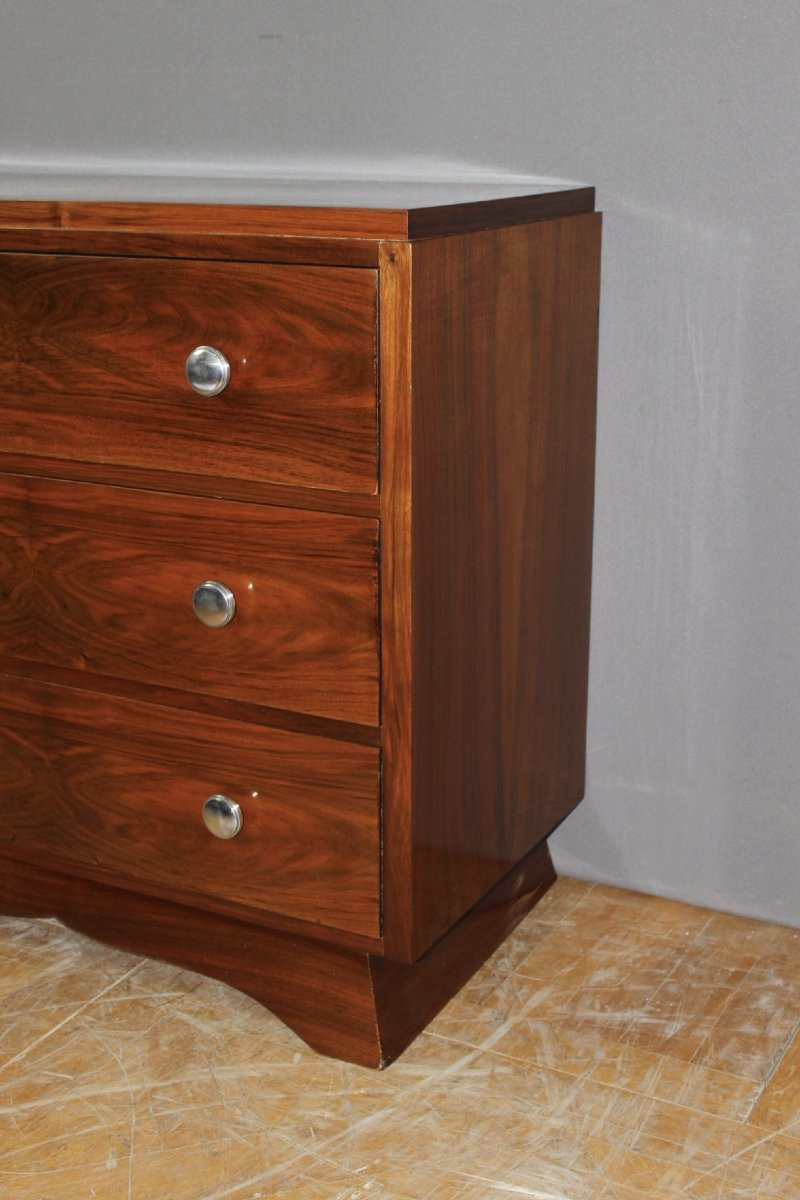 Commode d'époque Art Déco en Noyer vers 1930-photo-3