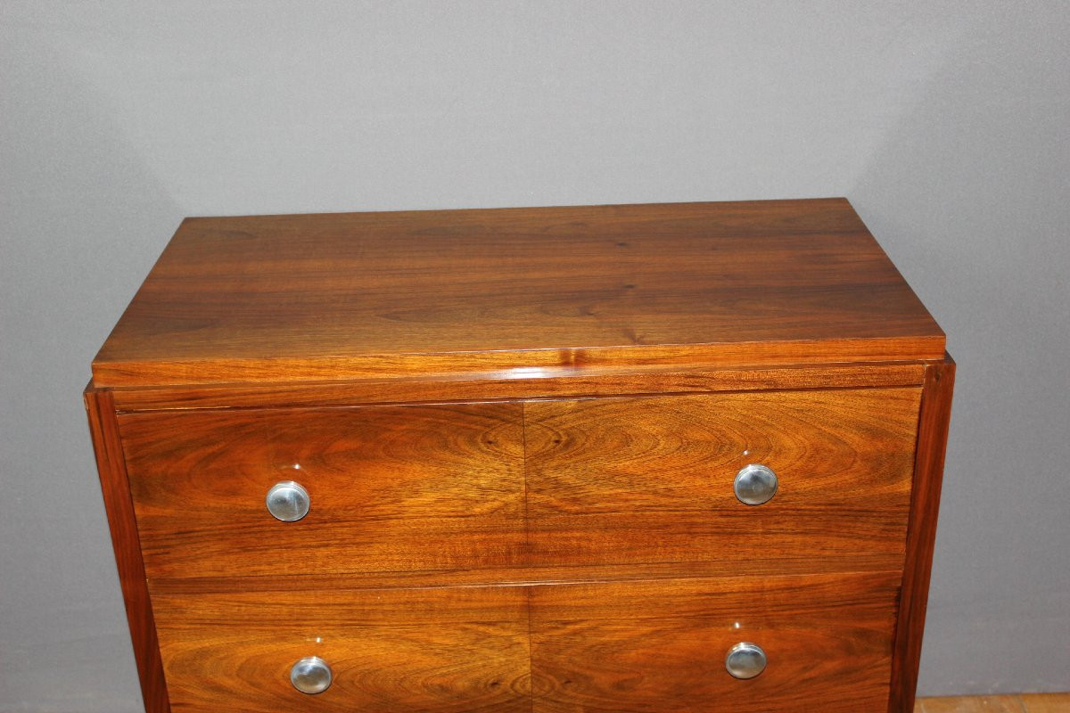Commode d'époque Art Déco en Noyer vers 1930-photo-1