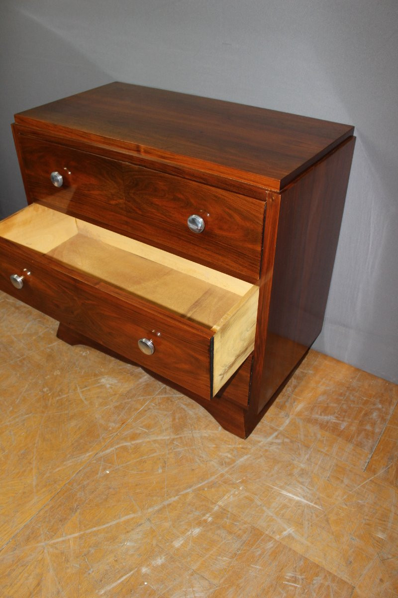 Commode d'époque Art Déco en Noyer vers 1930-photo-4