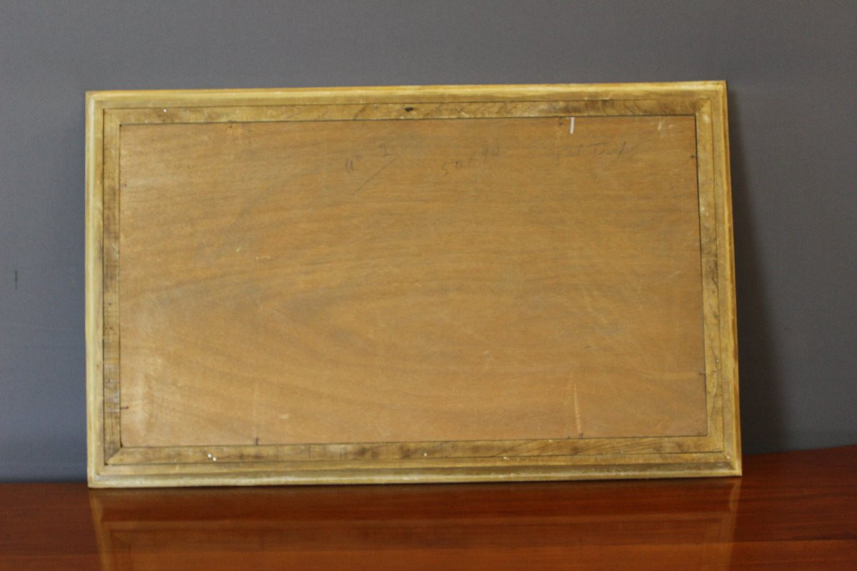 Oil On Panel, View Of Saint Tropez By Karl Sim -photo-5