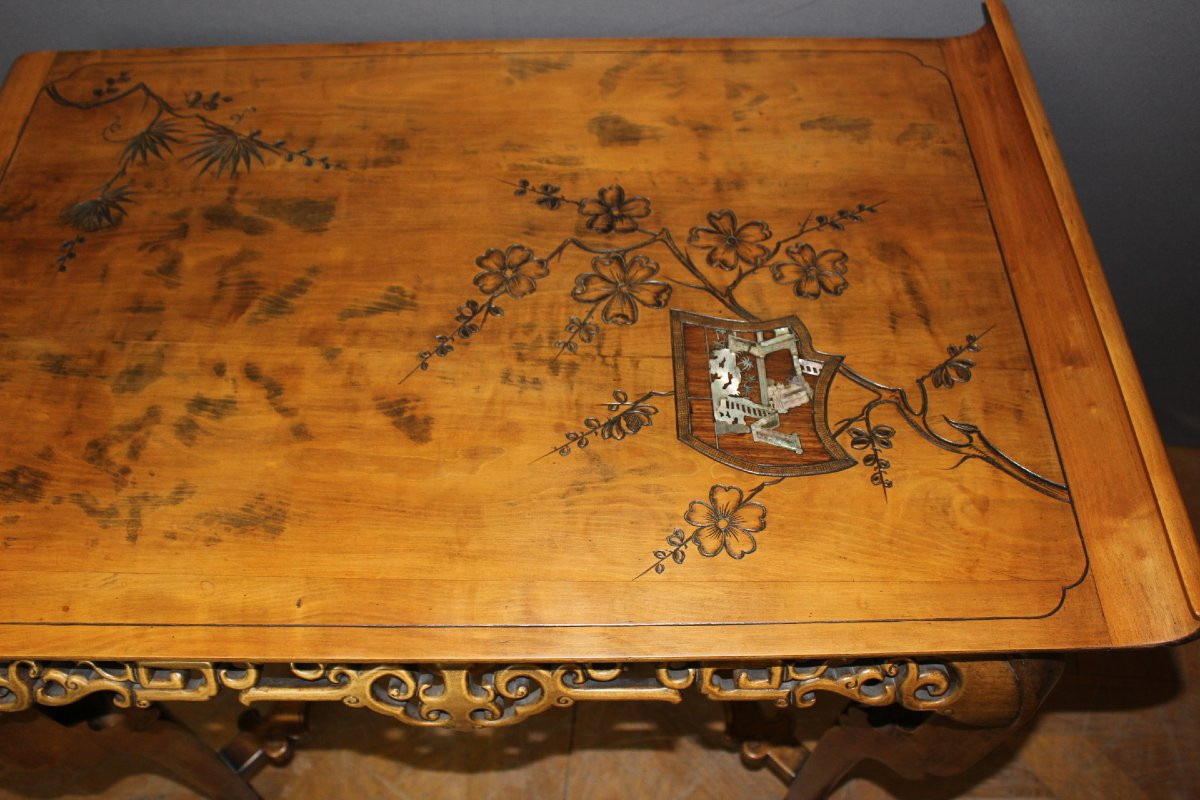 Table à Thé d'inspiration Asiatique vers 1880-photo-5