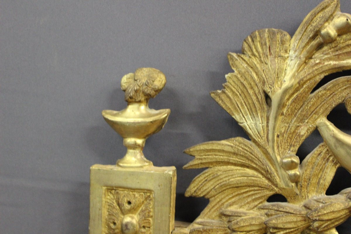 Louis XVI Mirror In Gilded Wood 18th Century-photo-6