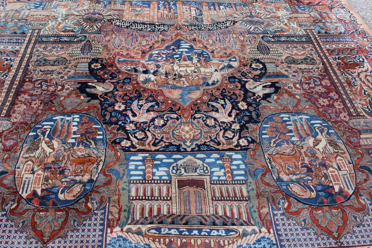 Grand Tapis Kashmar en laine , Perse vers 1950-photo-1