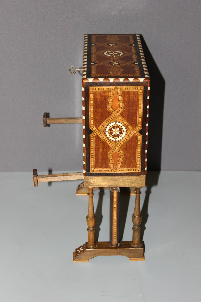 Syrian Marquetry Cabinet Circa 1900-photo-4