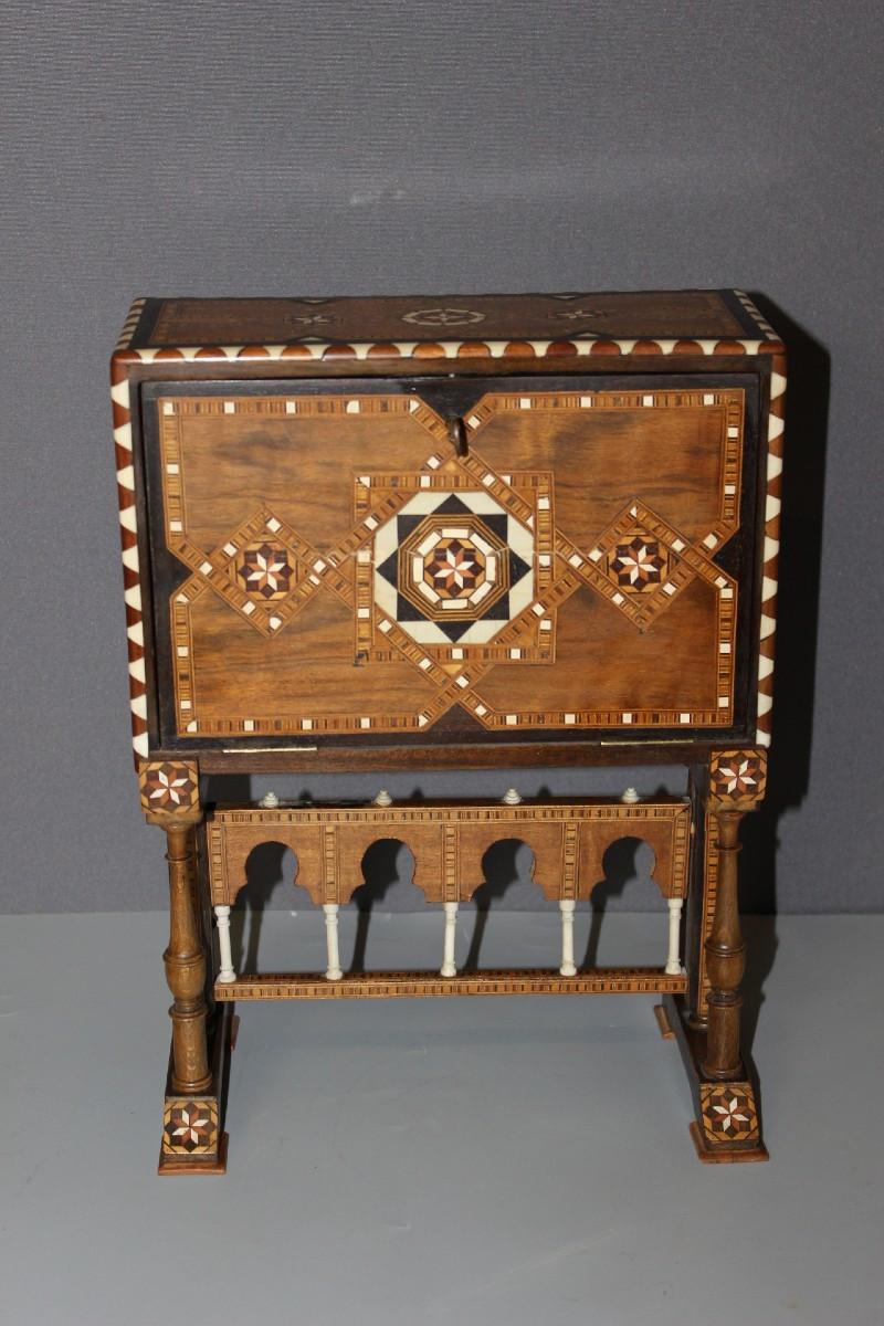 Syrian Marquetry Cabinet Circa 1900
