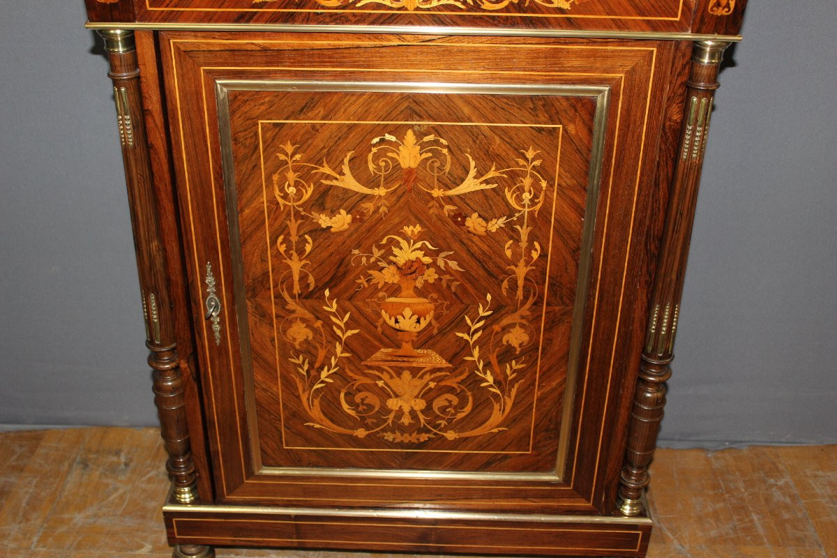 Napoleon III Support Buffet In 19th Century Marquetry-photo-1
