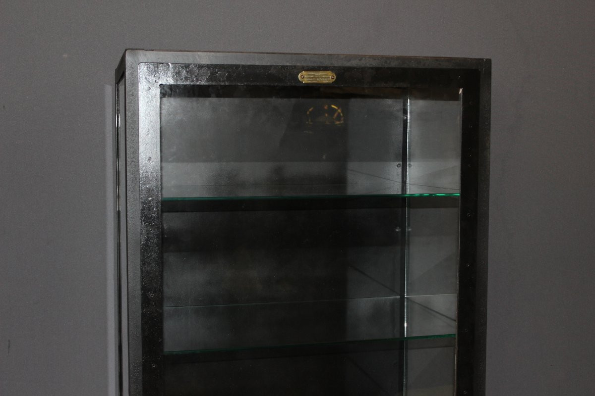 Metal Medical Display Case, Circa 1940 -photo-2