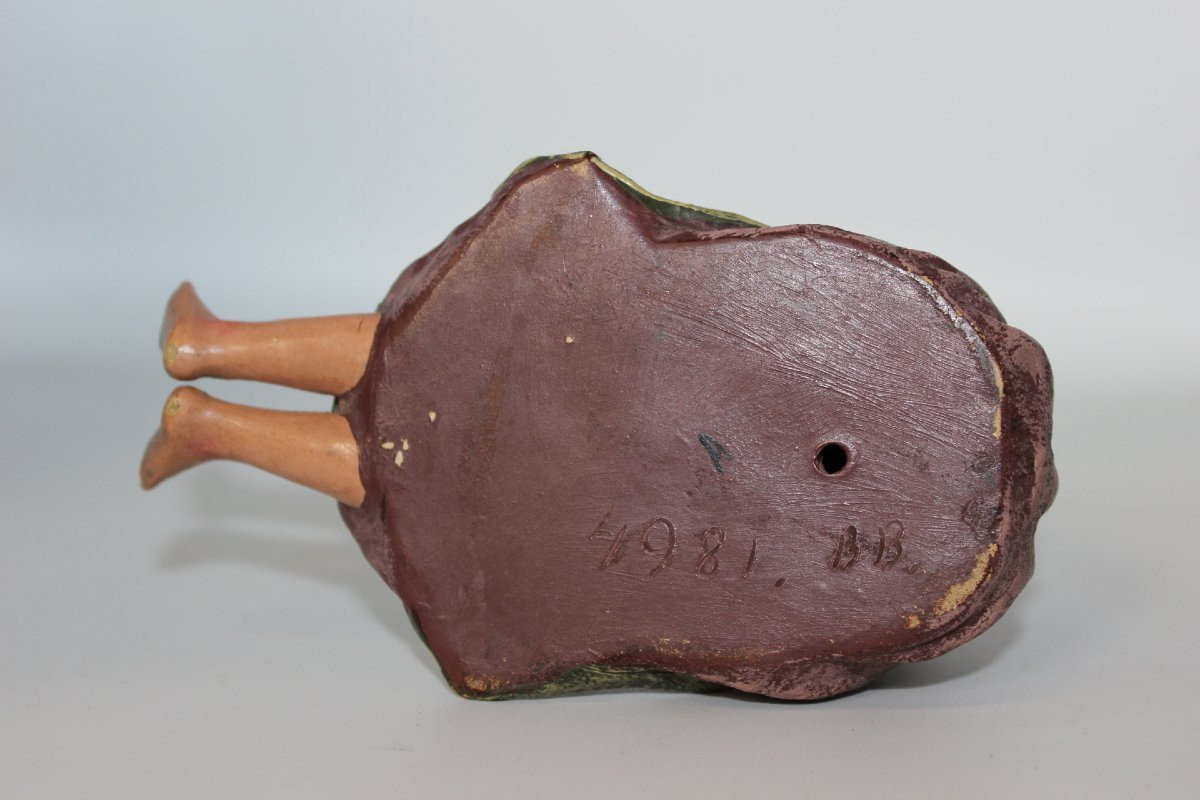 Young Peasant Woman Seated In Terracotta By Bernard Bloch -photo-4