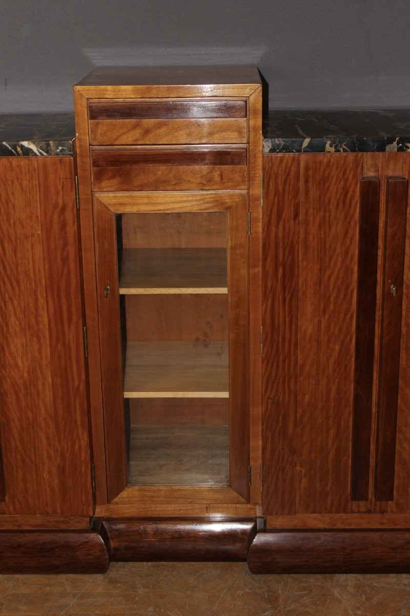 Art Deco Period Mahogany Sideboard, Attributed To André Sornay Circa 1930-photo-2