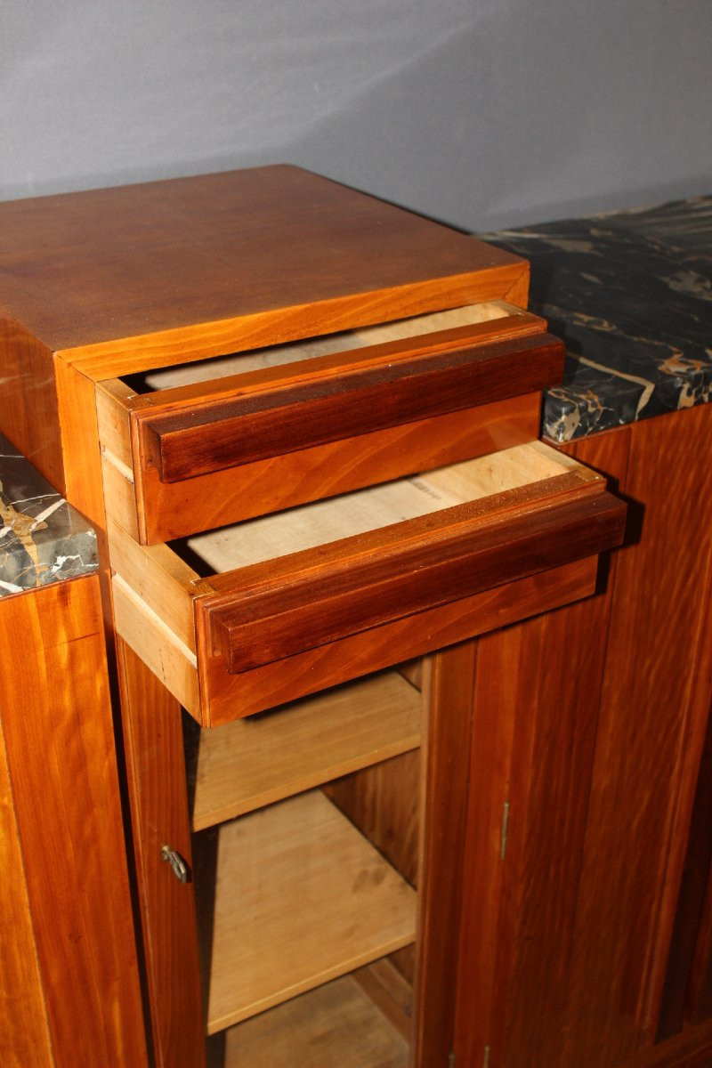 Art Deco Period Mahogany Sideboard, Attributed To André Sornay Circa 1930-photo-5