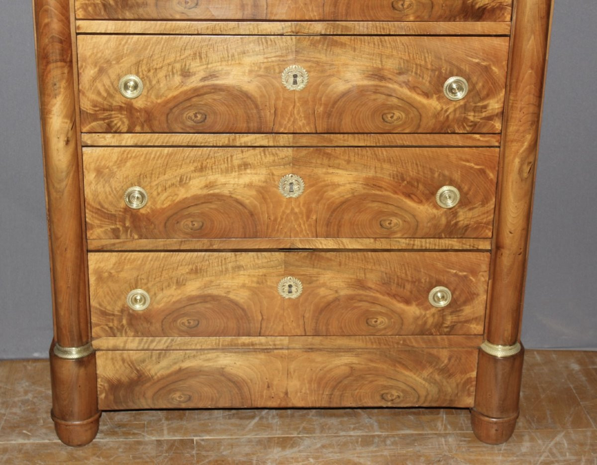 Semainier Empire en noyer XIX-photo-4