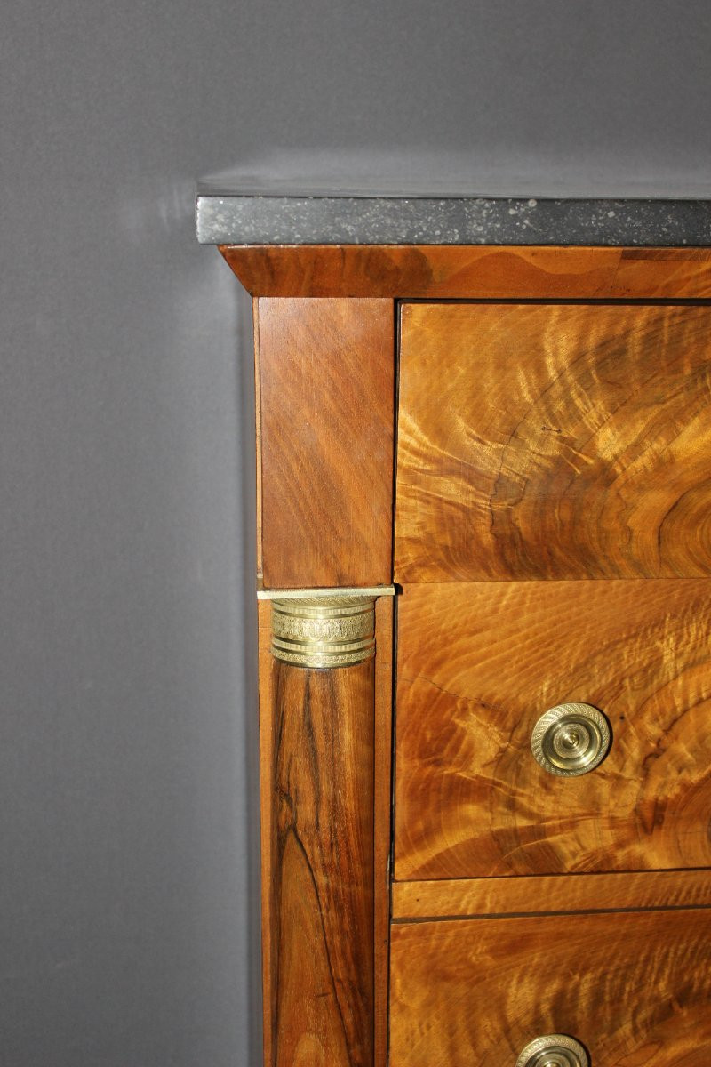 Semainier Empire en noyer XIX-photo-2