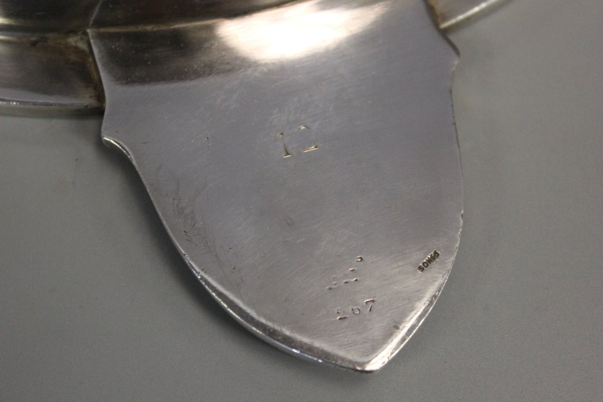 Soupière en Métal Argenté à l'Ancre Marine -photo-4