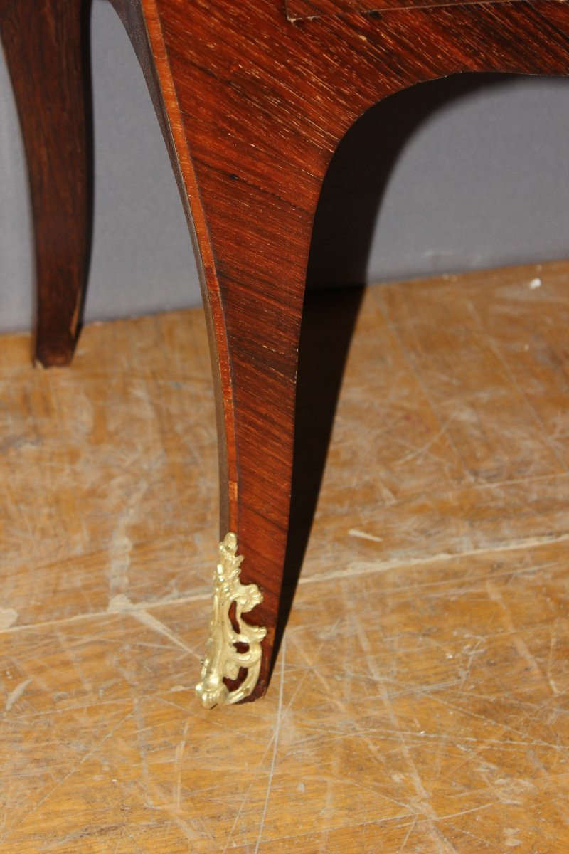 Louis XV Style Marquetry Chest Of Drawers, Circa 1930-photo-2