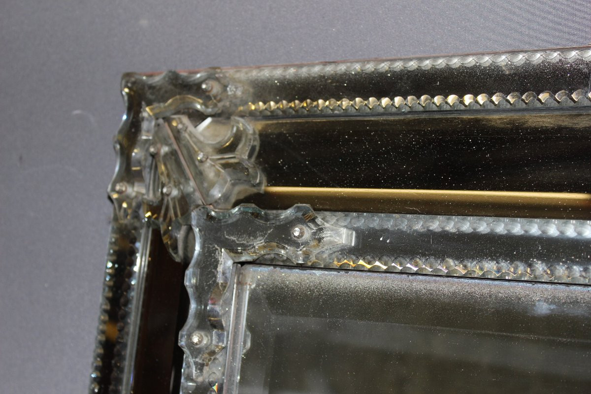 Grand Miroir de Venise à Parecloses XIX e-photo-5