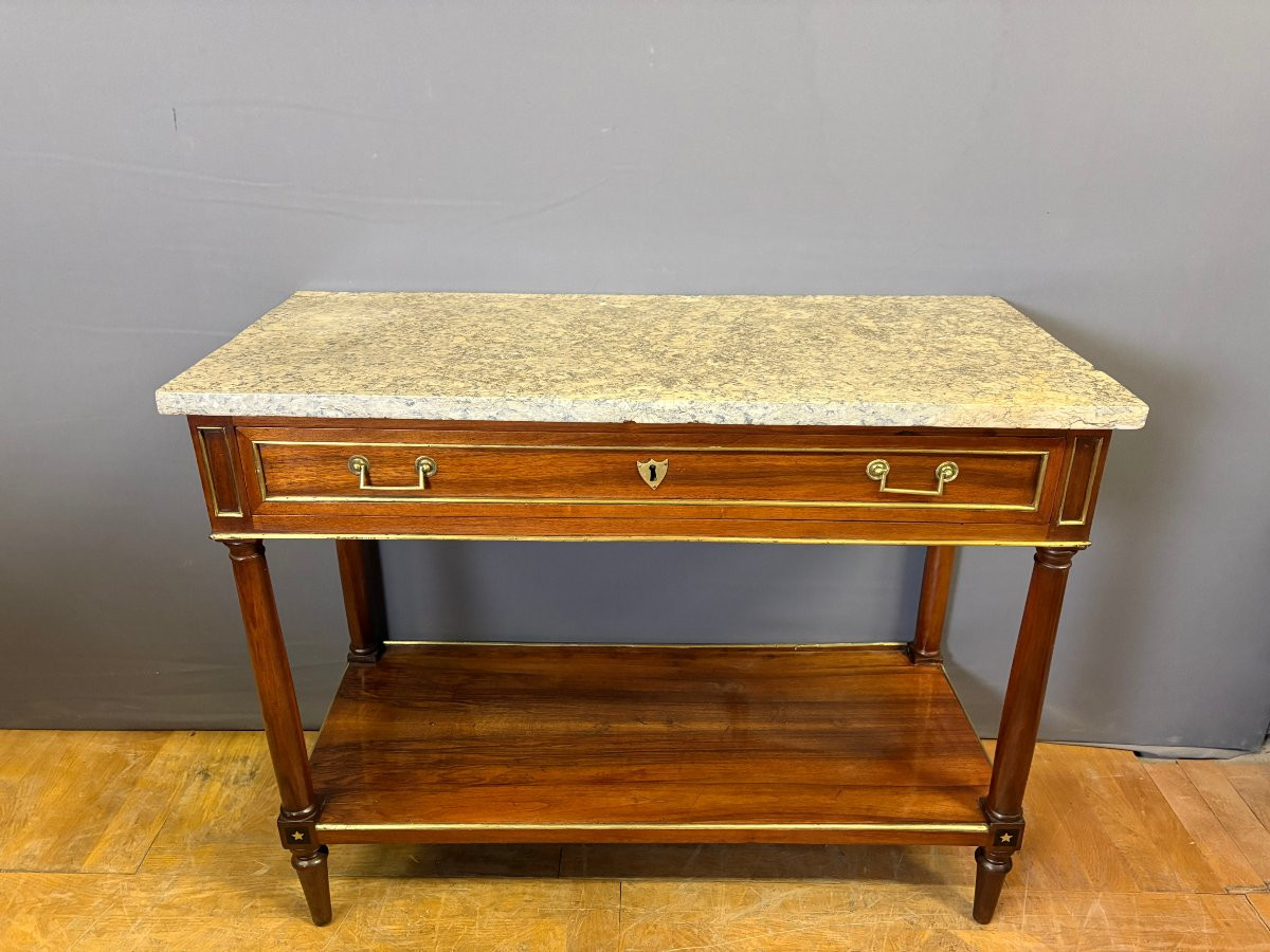 Directoire Period Console Table In Walnut -photo-2
