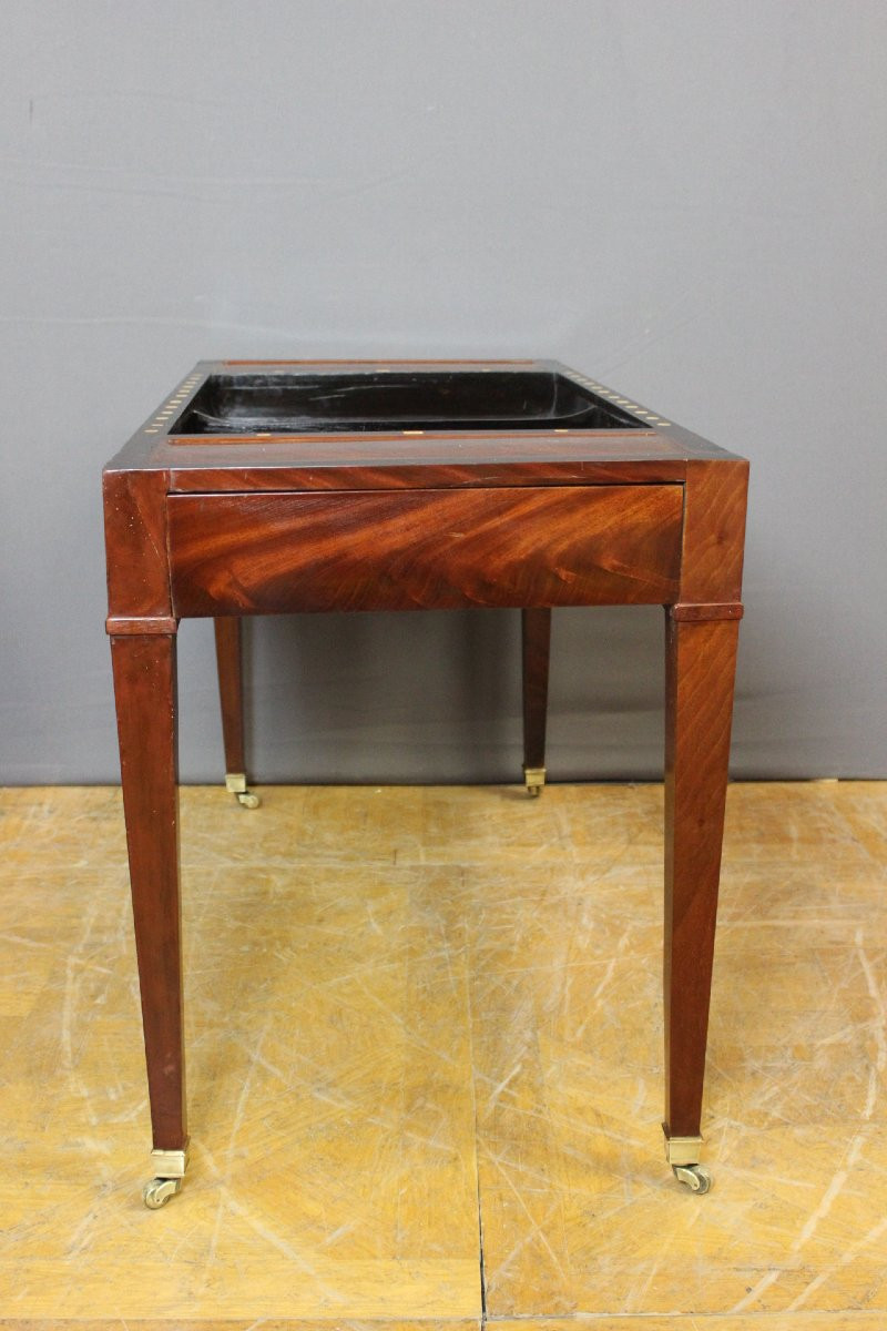 Tric Trac Games Table In Mahogany, 19th Century-photo-1