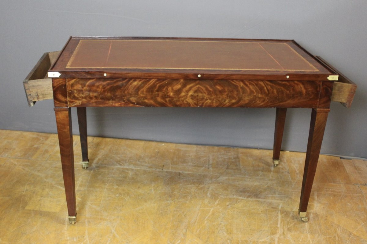 Tric Trac Games Table In Mahogany, 19th Century-photo-6