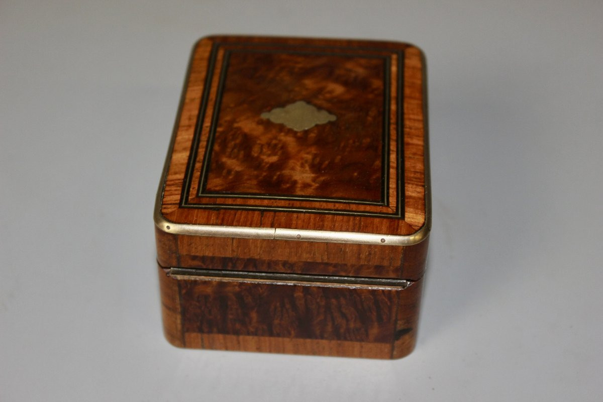 Napoleon III Marquetry Box, Late 19th Century-photo-3
