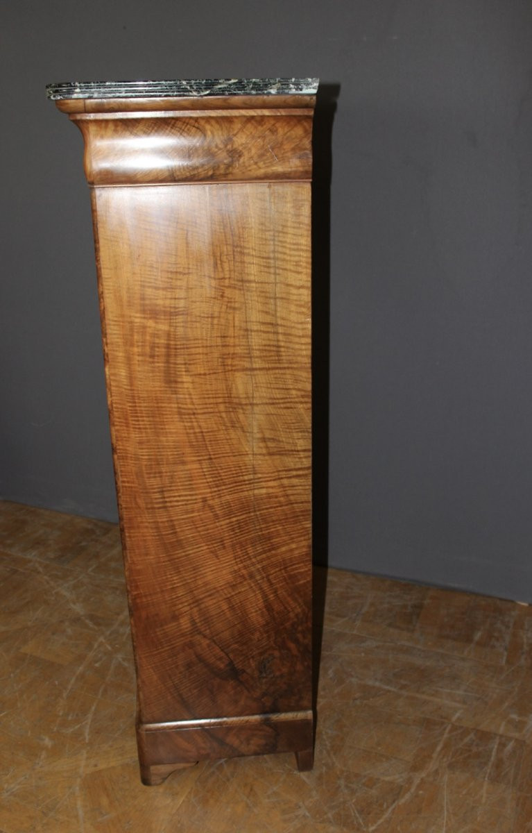 Secrétaire d'époque  Louis Philippe en Ronce de Noyer XIX-photo-7