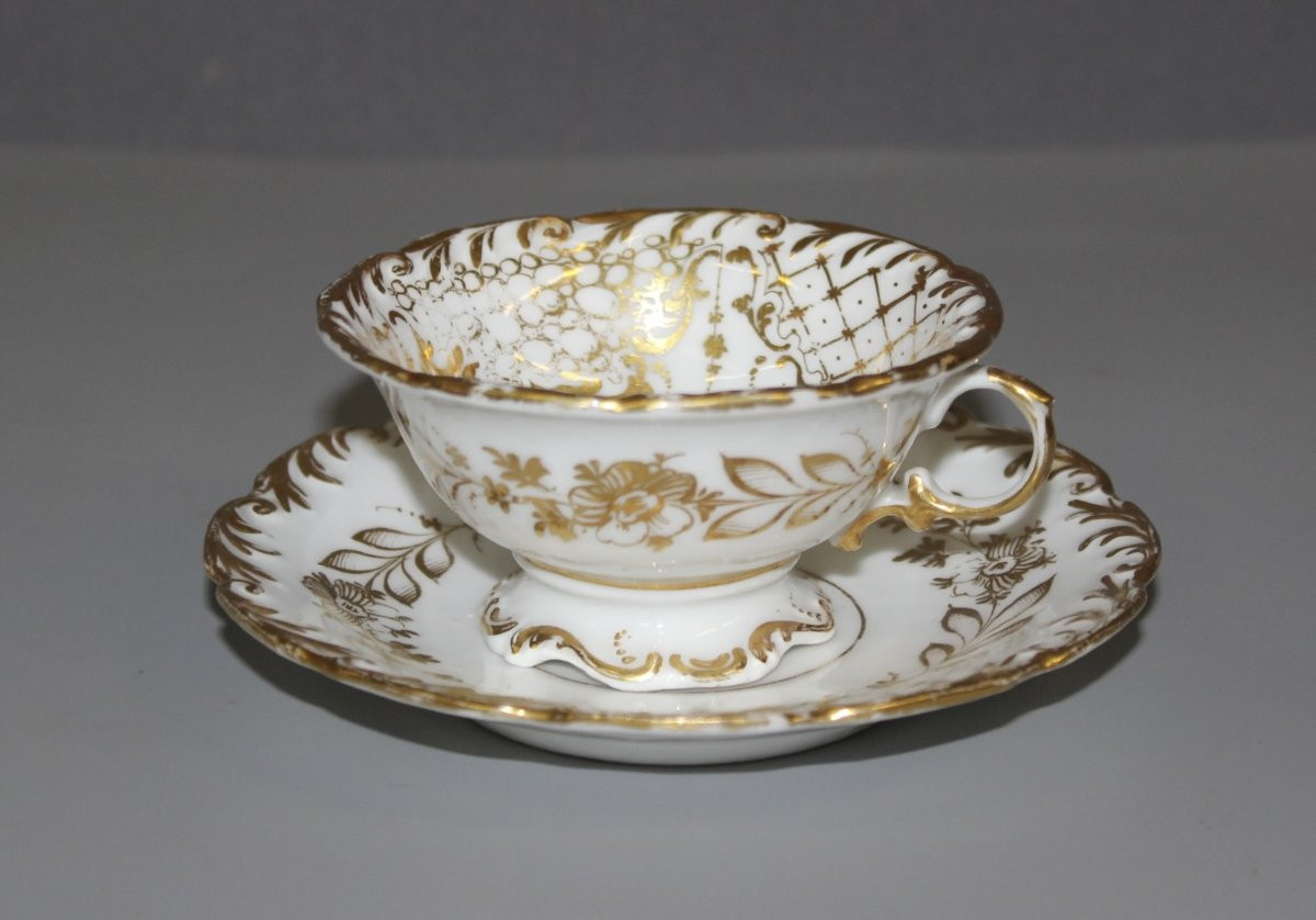 Service à Café ou Thé en Porcelaine de Paris XIX-photo-4