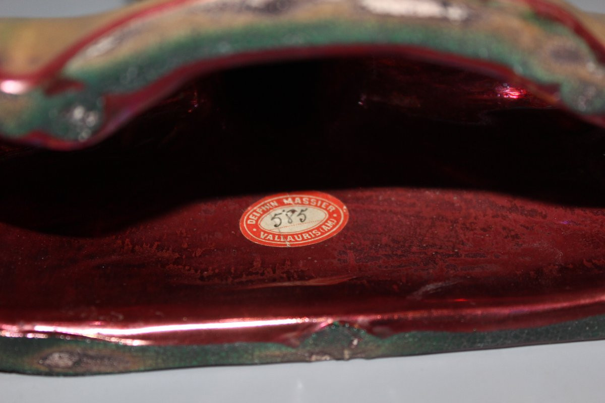 Buste de femme par Delphin Massier vers 1900-photo-2