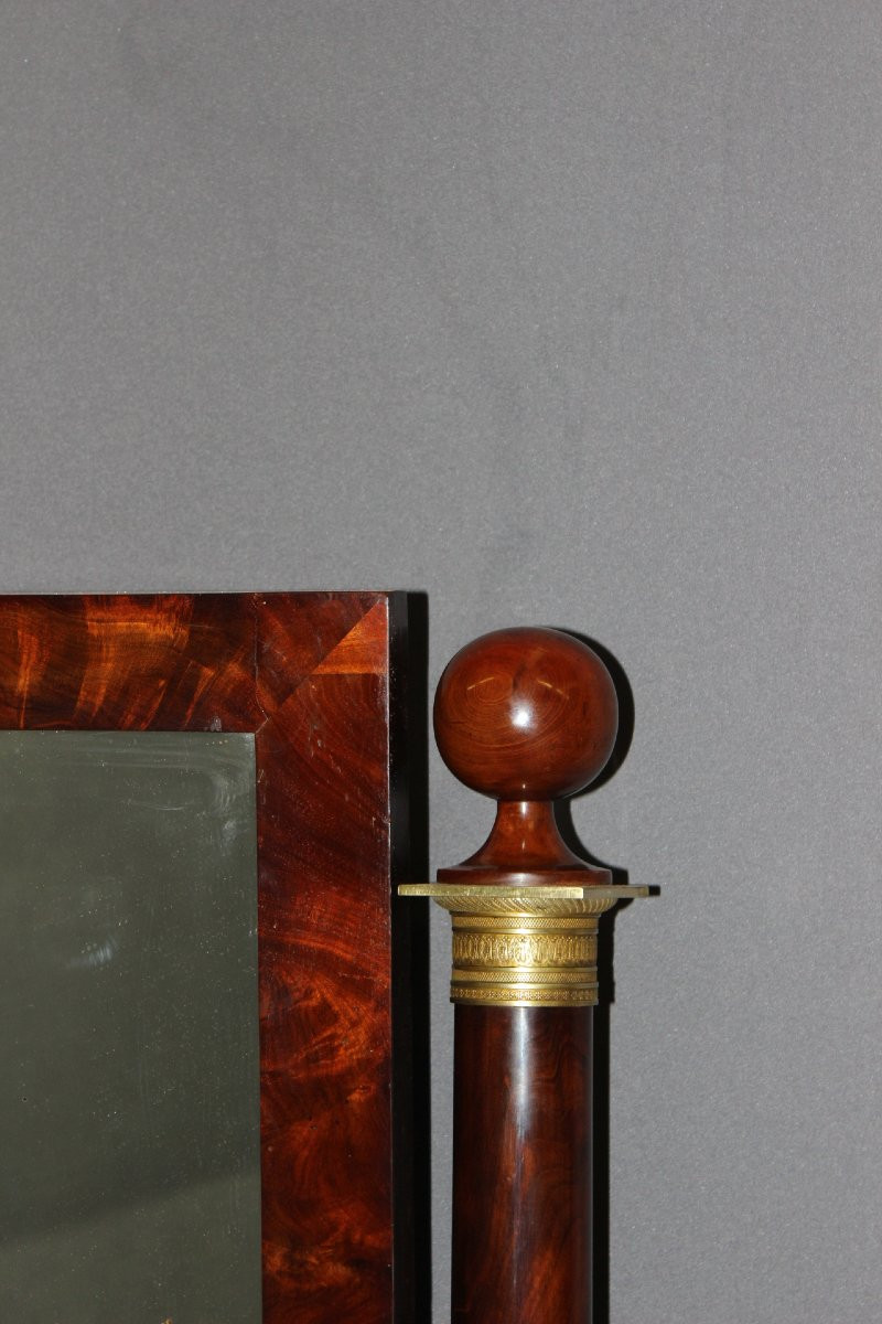 Empire Style Mahogany Tabletop Mirror, Early 19th Century-photo-1