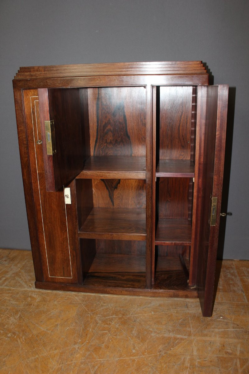 Console ou Bahut d'époque Art Déco en palissandre vers 1930-photo-1