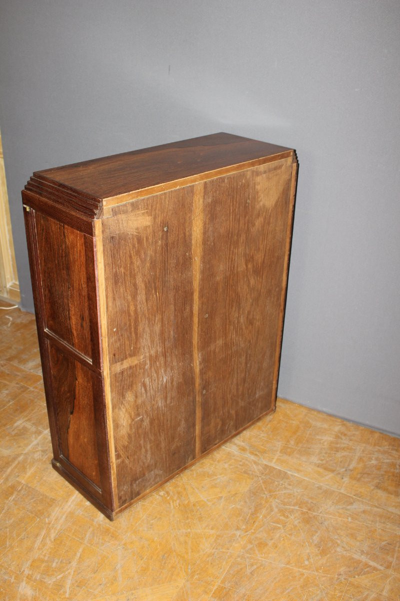 Console ou Bahut d'époque Art Déco en palissandre vers 1930-photo-3