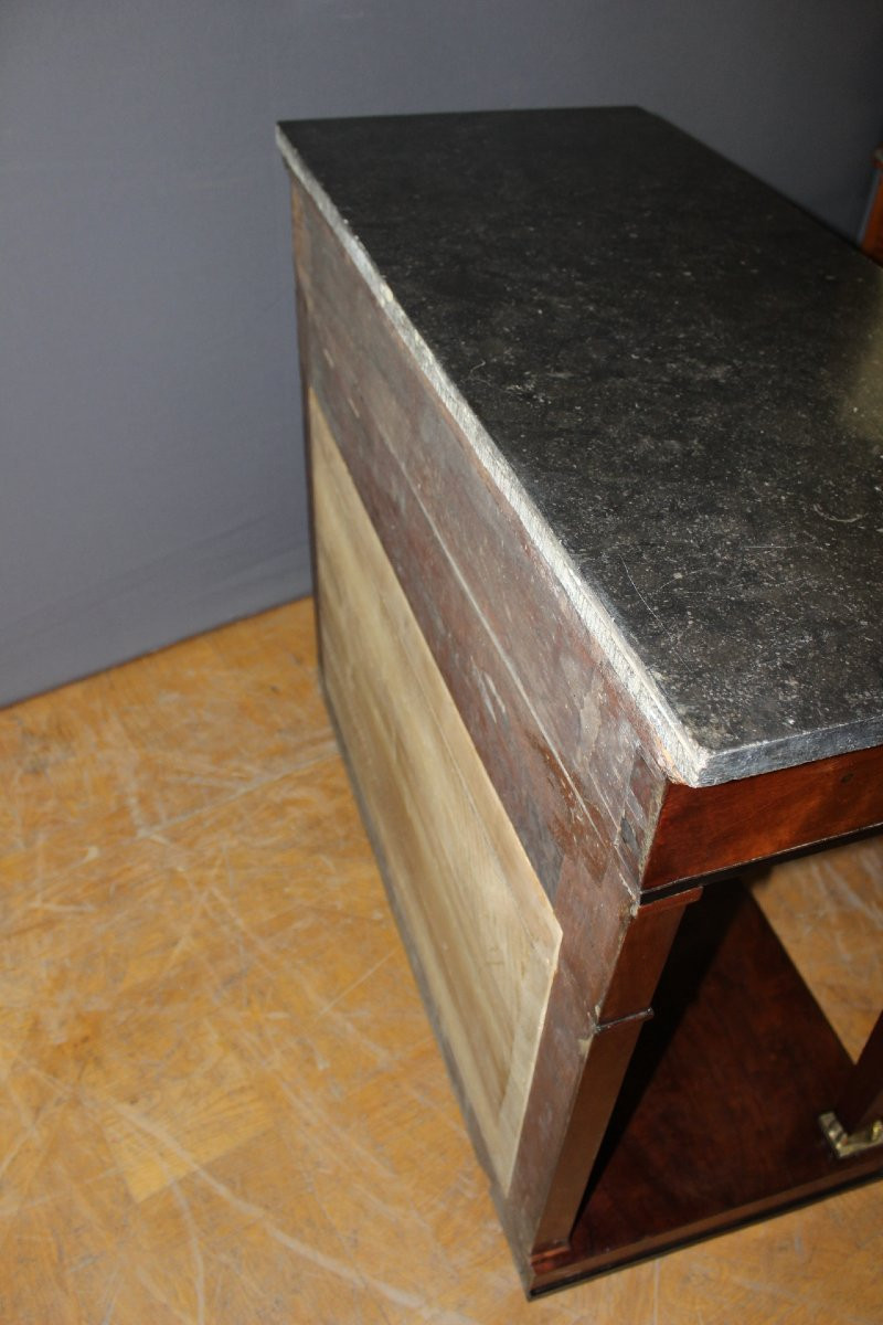 Mahogany Console Table, Egyptian Revival Style, Early 19th Century -photo-1