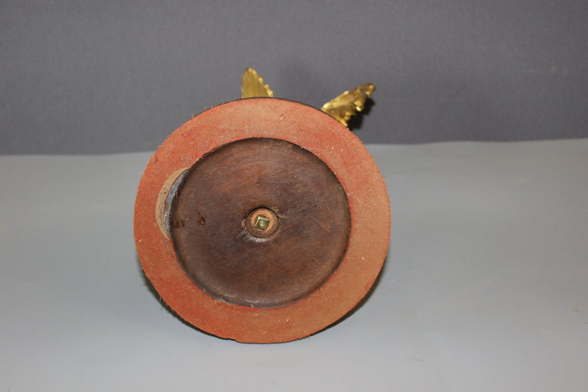 Sculpture Representing A Rooster In Gilded Bronze, Late 19th Century-photo-4