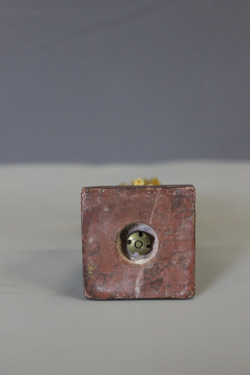 Sculpture du Christ Bon Pasteur en Bronze Doré vers 1900-photo-4