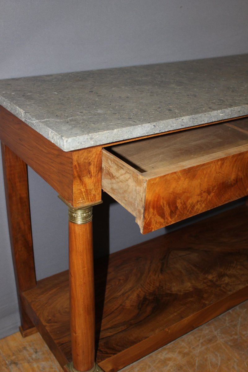 Empire Walnut Console XIX-photo-3