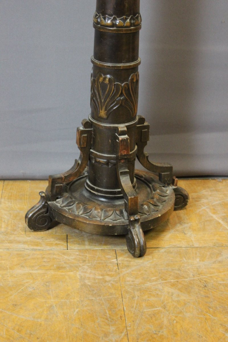 Sphinx-decorated Column Circa 1900-photo-2